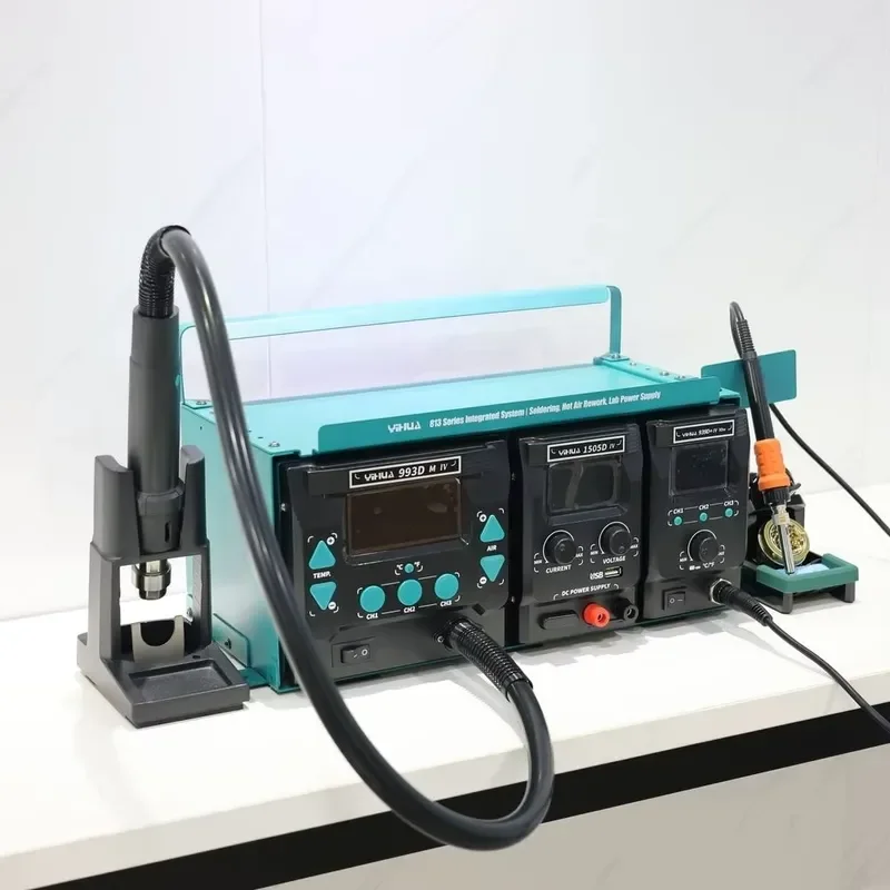 for YIHUA 813 3 in 1 Repair Station Digital Temperature Calibration 3 Memory Channels Laptop Repair IC Chip Desoldering