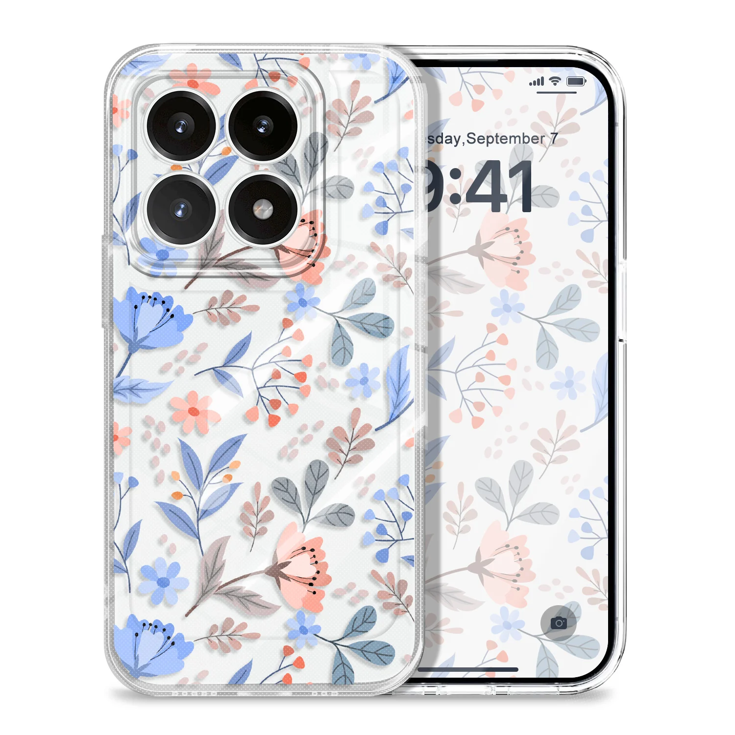 

Orchid Leaves Transparent Phone Case For Xiaomi 15 15T 14 14T POCO M7 X7 F7 M6 X6 Pro Ultra 4G 5G Soft TPU Cover