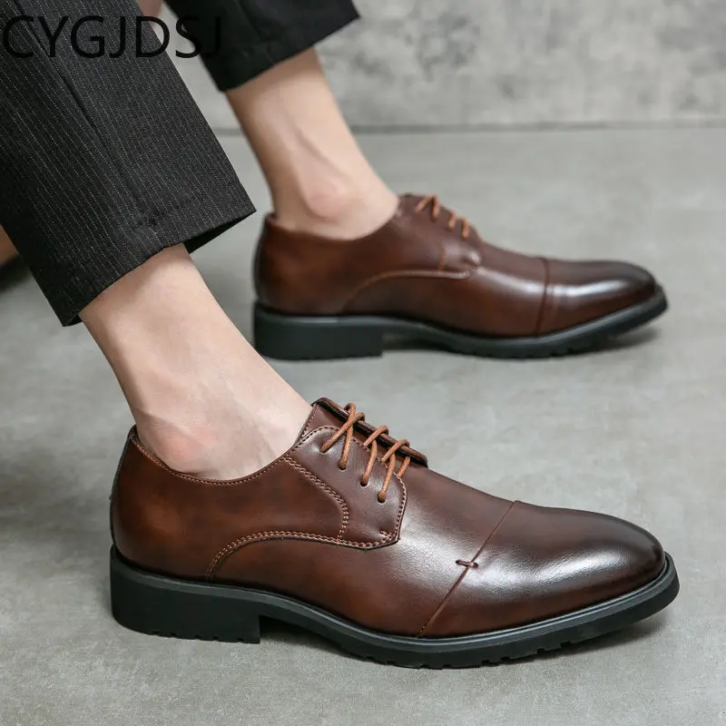 Italiano Oxford Shoes for Men Office 2024 Wedding Dress Official Shoes for Men Formal Shoes for Men Business Suit Zapatos Hombre