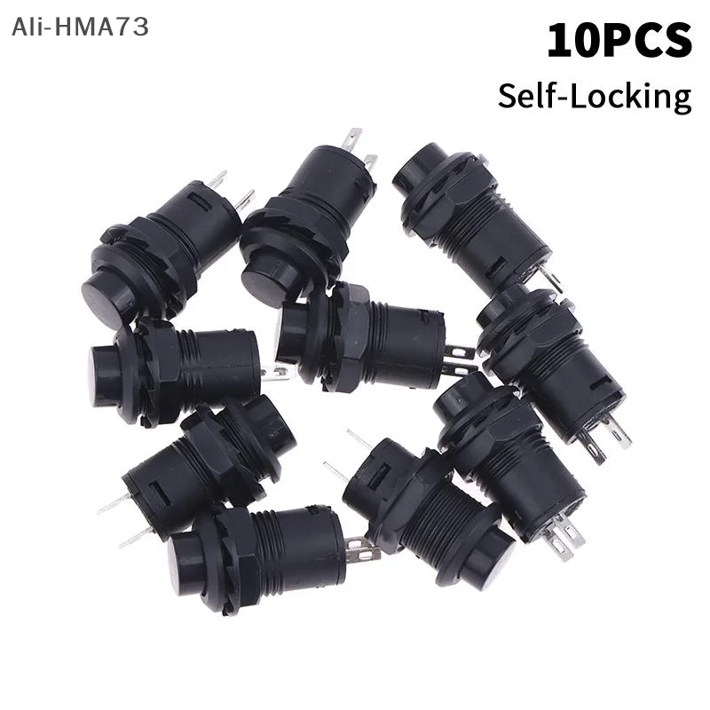 

(YY)10Pcs 2025 New Self-Lock /Momentary Pushbutton Switches DS427 DS428 12mm OFF- ON Push Button Switch 3A /125VAC 1.5A/250VAC