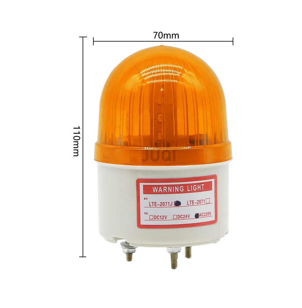 With buzzer Strobe Signal Warning light 12V  N-2071J Alarm sound flashing Light 24V 220V LED Lamp Indicator lights