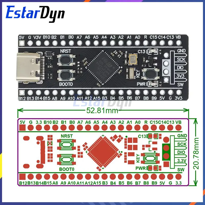 جهاز محاكاة التحميل الأصلي ، مبرمج تحميل ، ، V2 ، لوحة تطوير نظام الحد الأدنى ، STM32F103C8T6 ، STM32 ، STM32F401 ،