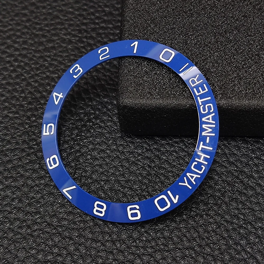 38mm/40mm/42mm Watch bezel YACHT-MASTER II SUB Blue Ceramic Watch bezel Replacement Part Accessories