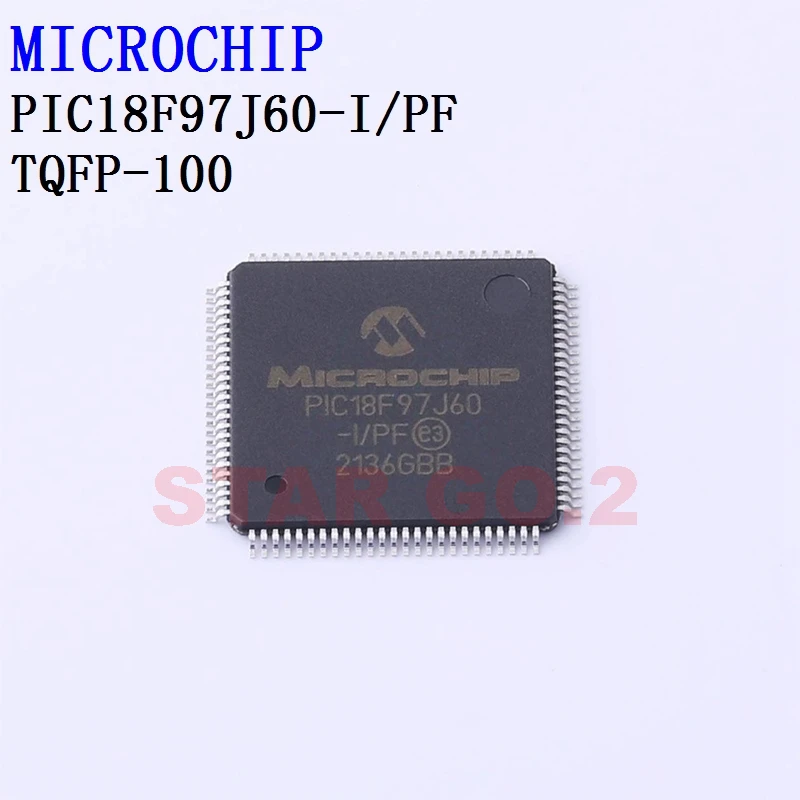 1PCSx PIC18F97J60-I/PF TQFP-100 MICROCHIP Microcontroller