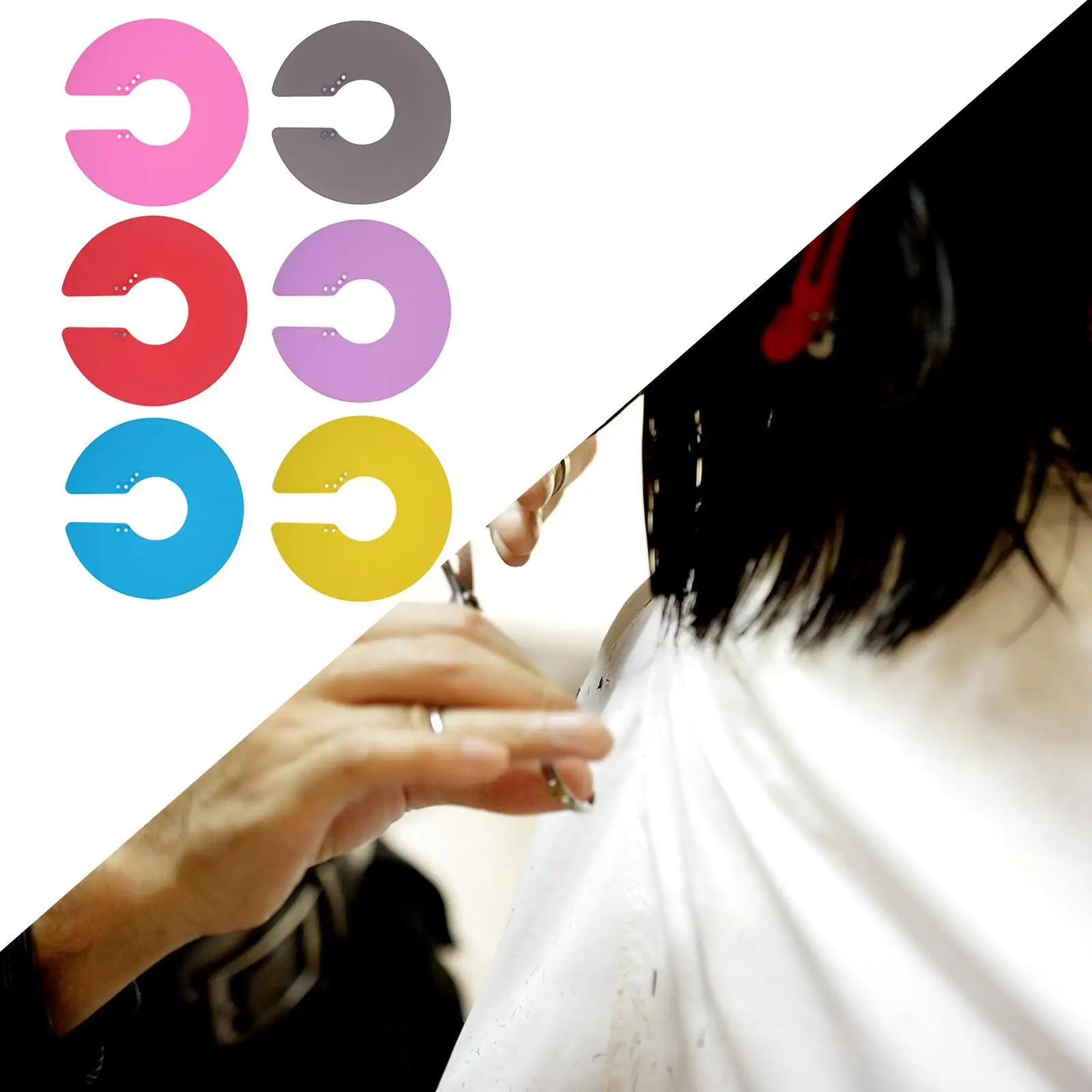 Hair Stylist Cutting Collar Silicone Waterproof Neck Wrap for Hairdresser