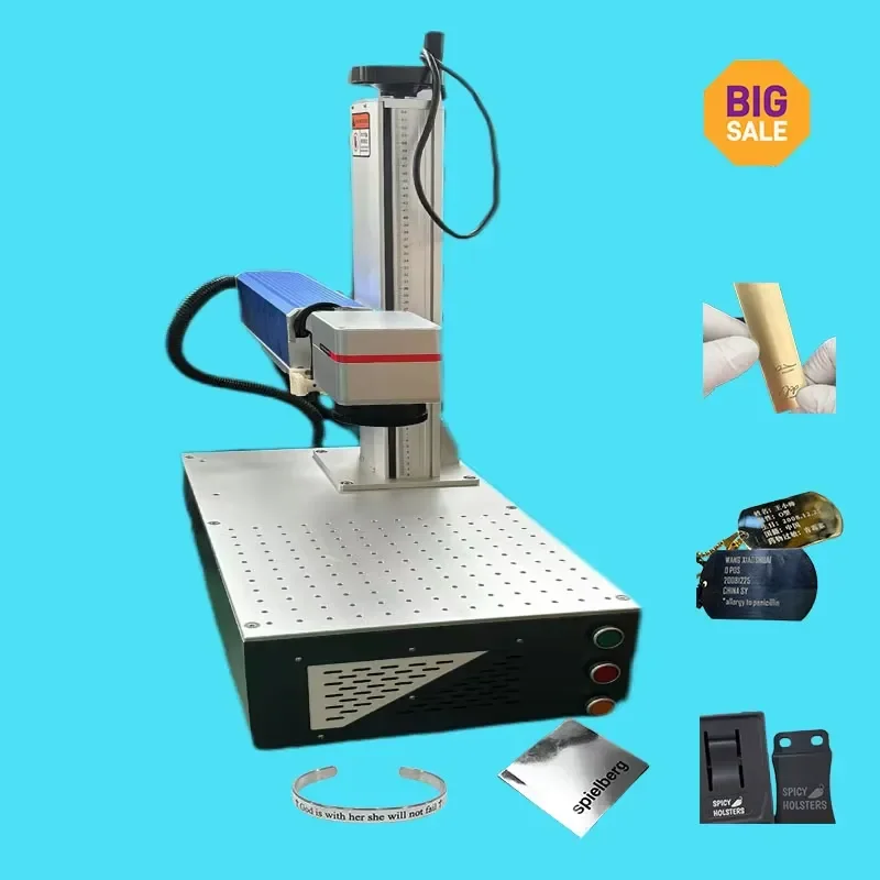 Light Weight 20W 30W Mini Portable Fiber Marking Machine for Metal Plastic Gold Silver Engraving Price
