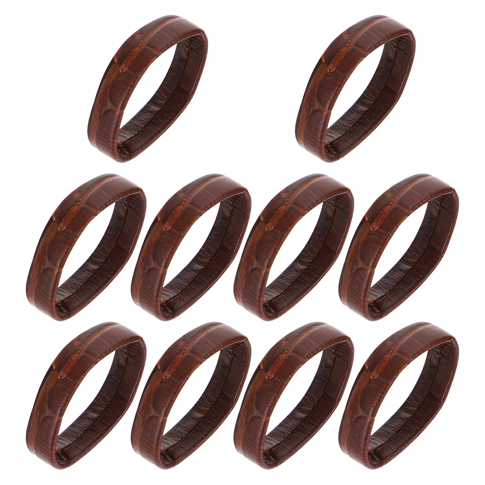 10 Pcs Table Ring Bezel Watch Strap Keeper Loops Replacement Band Portable Man