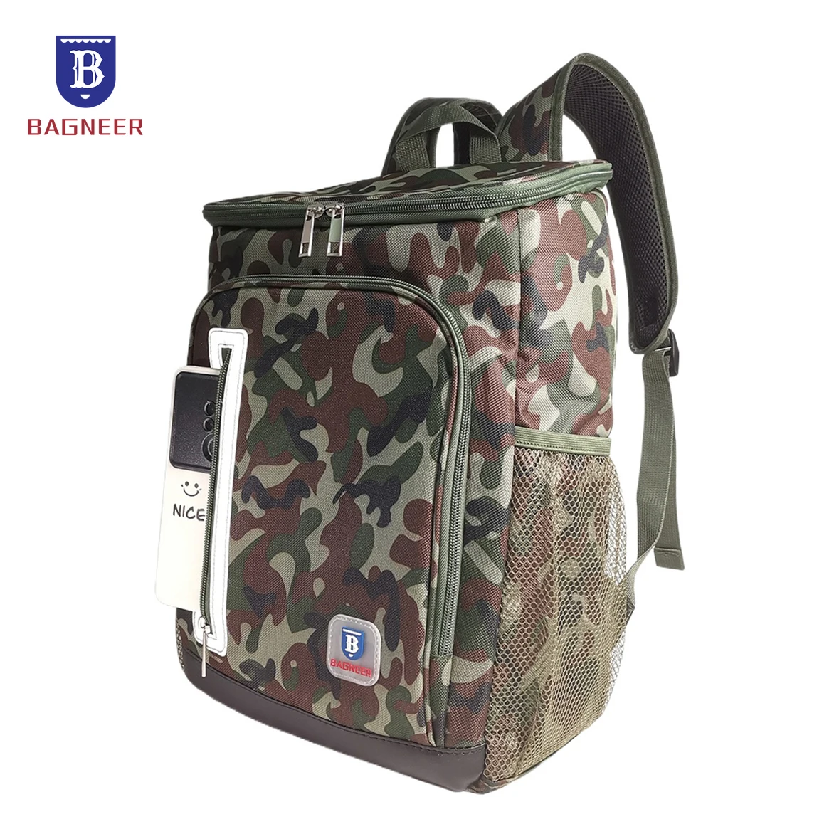 Mochila térmica ao ar livre do refrigerador, saco isolado do almoço do piquenique, alimento, cerveja da bebida, saco do gelo, Leakproof, curso, 20L