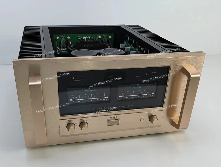 Reference Class A Stereo Power Amplifier 120W x2 (4Ω) with Luxurious Design for Home Hi-Fi Audio System