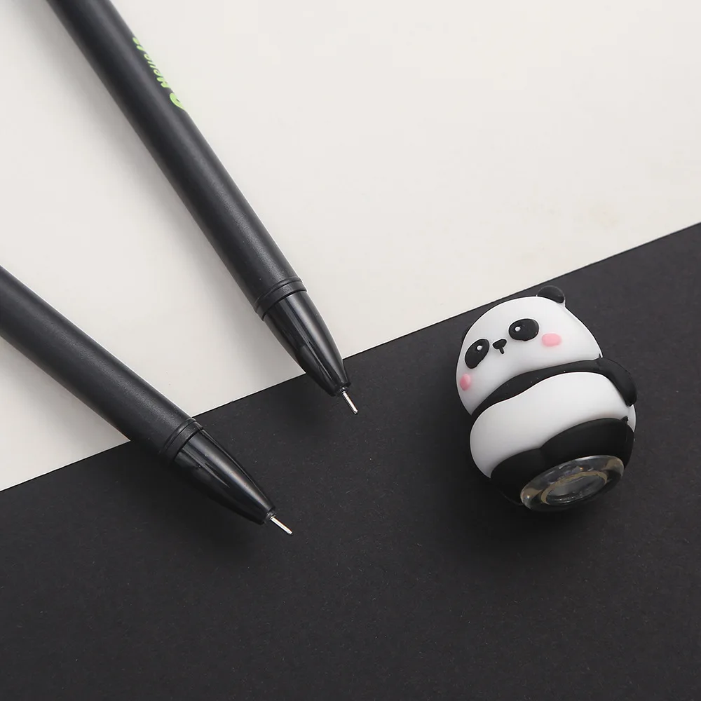 3 Pcs/lot 0.5mm Cute Panda Animal Erasable Gel Pen School Office Supply Black Blue Ink Stationery Writing Gift Prizes