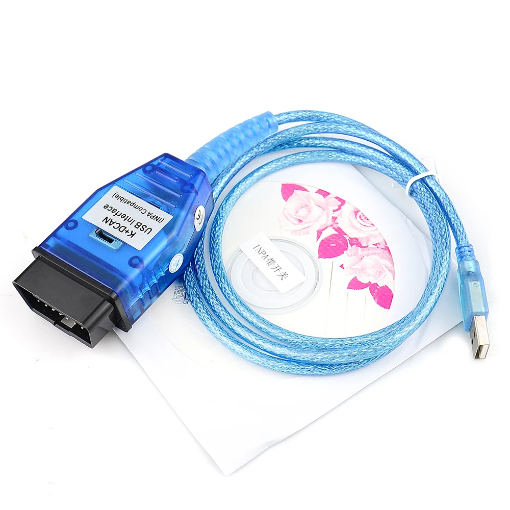 Câble USB K+DCAN Avec Interrupteur Namvo - OBD2 Diagnostic Châssis Série E - Lecture Réinitialisation Défauts
