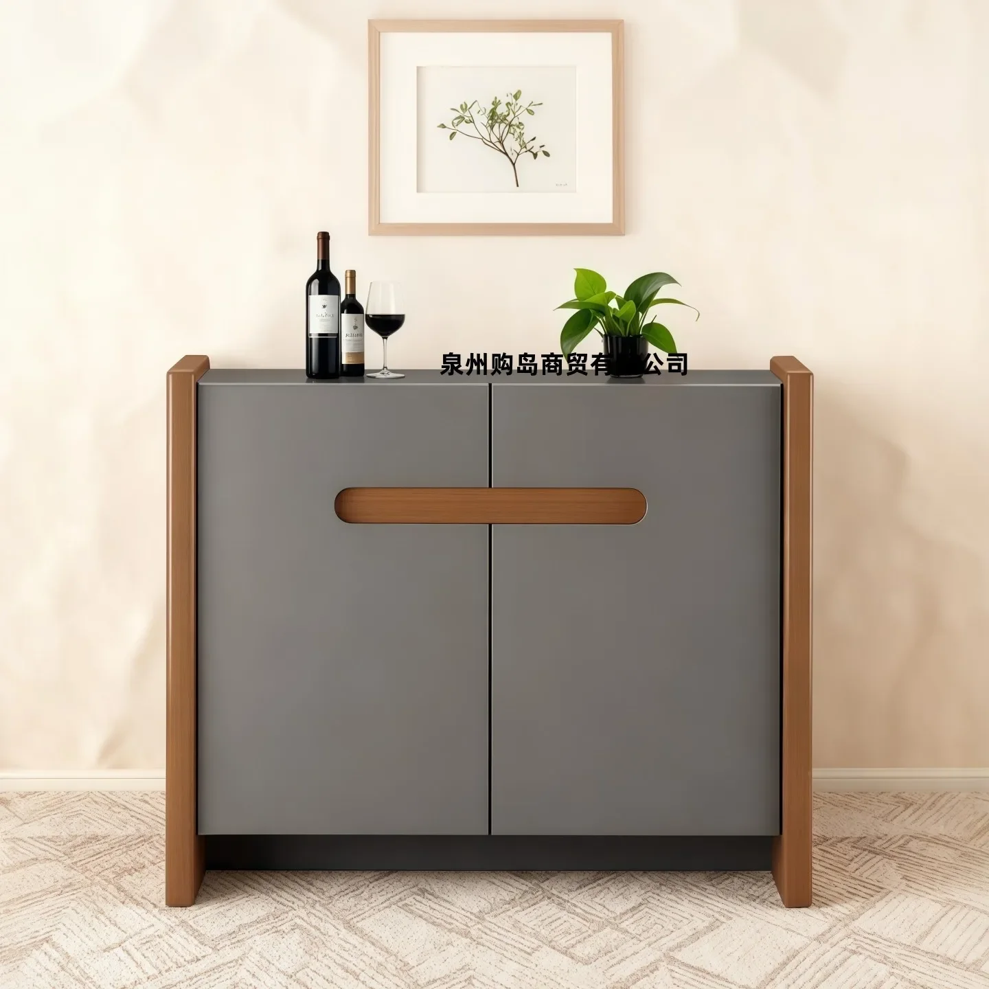 ML Paint meal side entrance shoe cabinet living room decorative storage tea storage cabinet