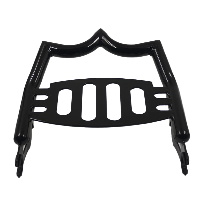 Motorcycle Chrome Solid Steel Crown Style Luggage Rack for Harley Road King Road Glide 2009-2024