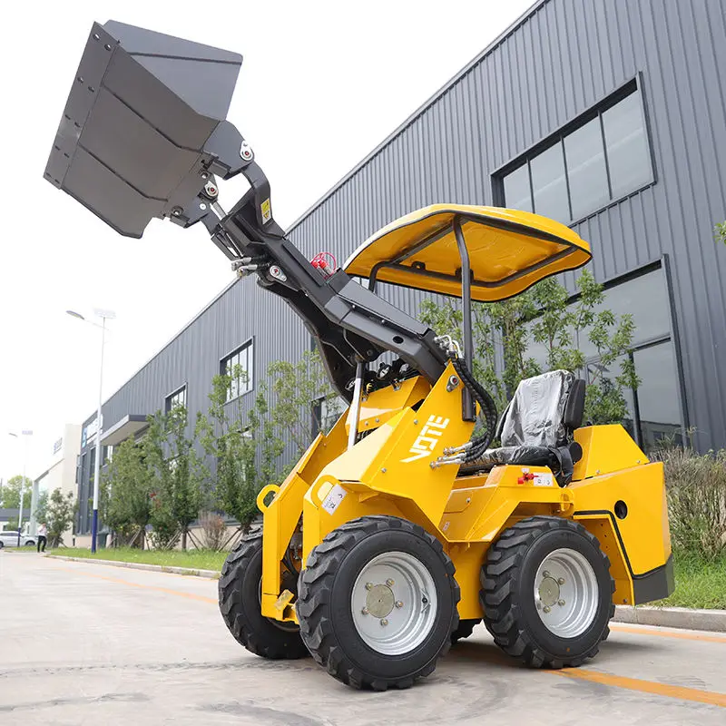 

Factory Wholesale Pricesmini Skid Steer Loader With Track CE EURO5 EPA Engine Wheel Loader With Attachments