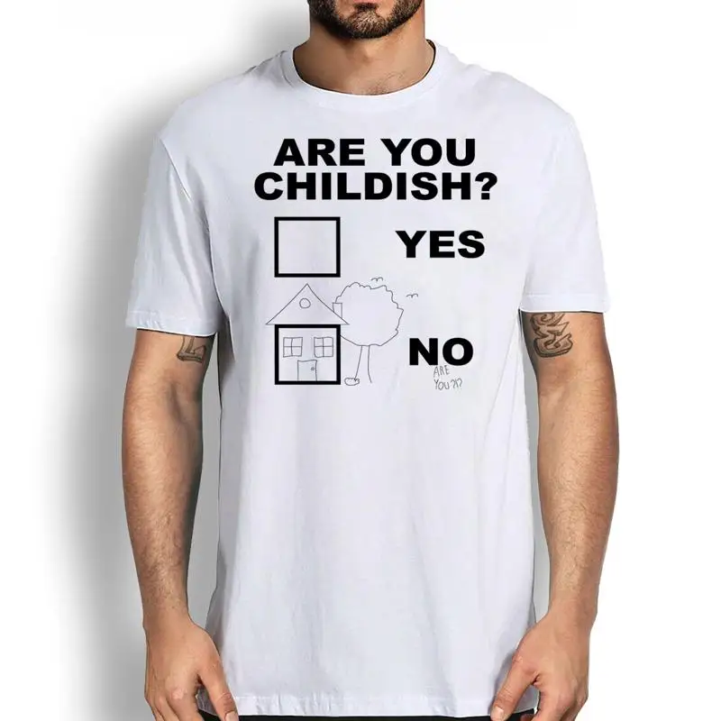 

Sarcastic Are You Childish Novelty T Shirt Funny Coloring Drawing