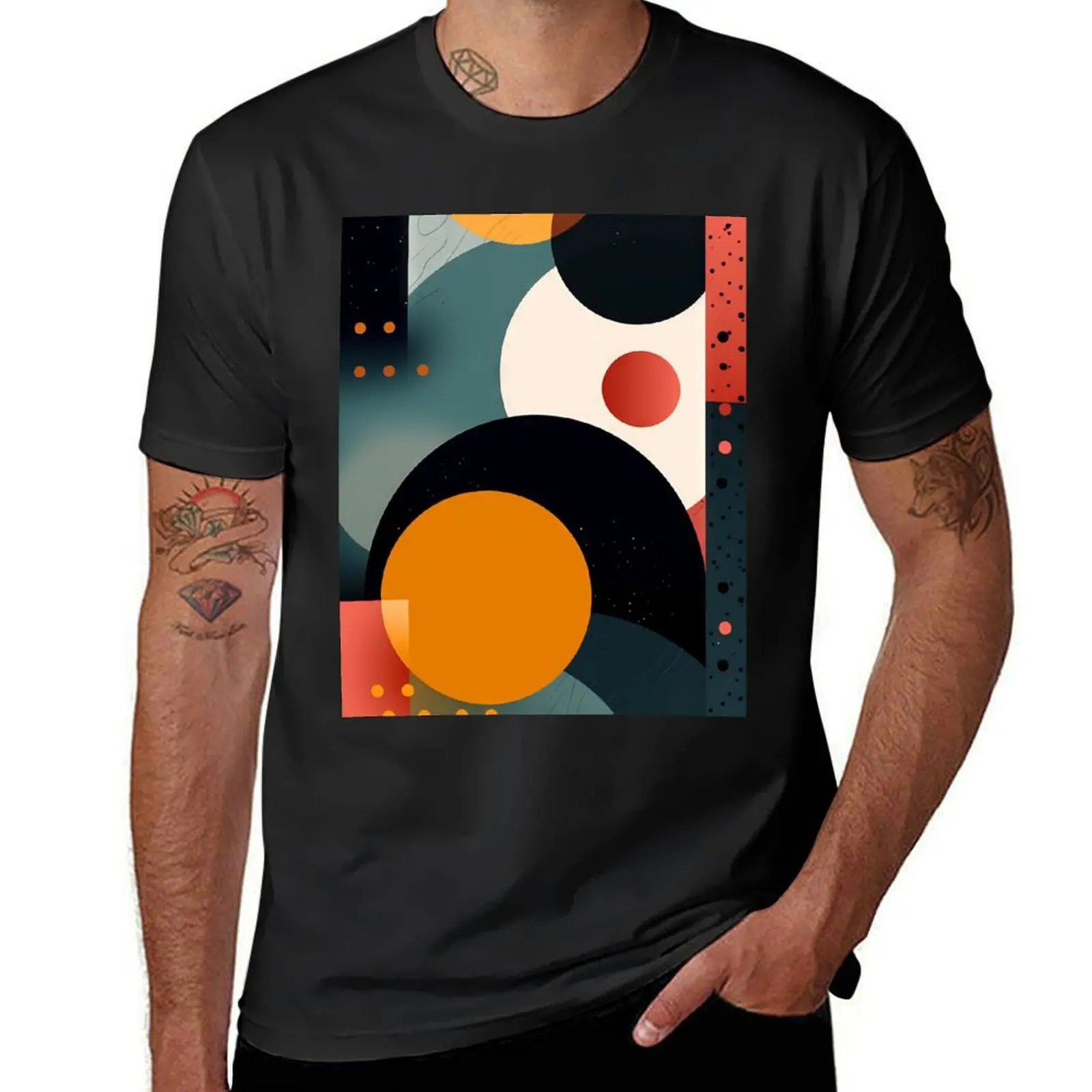 Modern Abstractions - Discover Mesmerizing Patterns T-shirt korean fashion funnys shirts graphic tees heavyweights Men's t-shirt