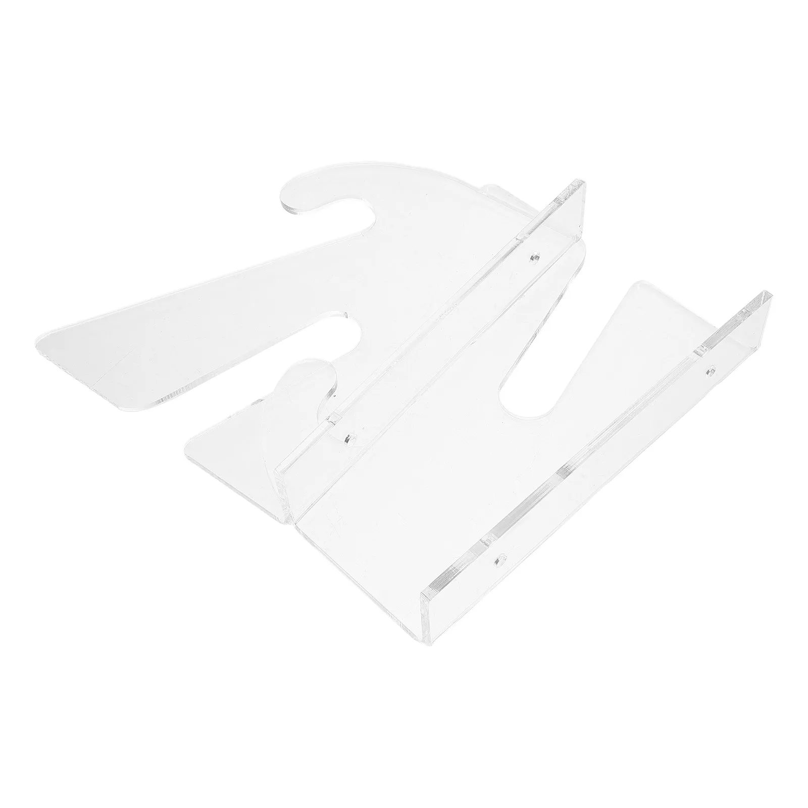 1Set Skateboard Wall Mount Rack Acrylic Skating Deck Holder Space Saving Skateboard Display Organizer for Living Room Bedroom