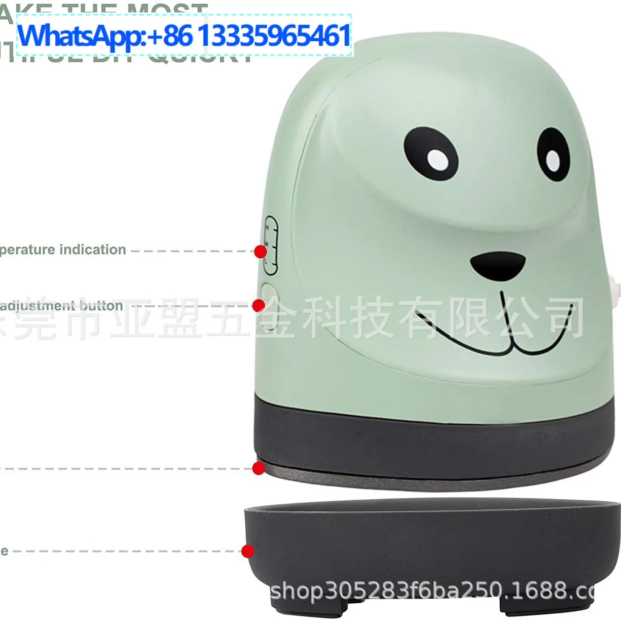 mini-pressa-a-caldo-piccola-macchina-per-trasferimento-di-calore-mini-pressa-a-caldo-cartoon-pressa-a-caldo-piccolo-modello-di-cane-verde-in-ferro