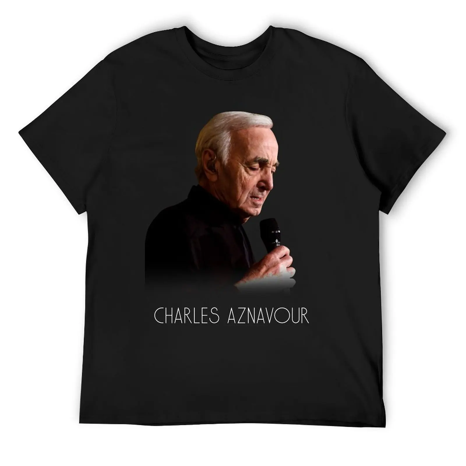 

Charles Aznavour T-Shirt street wear summer clothes summer 2025 Short sleeve tee men