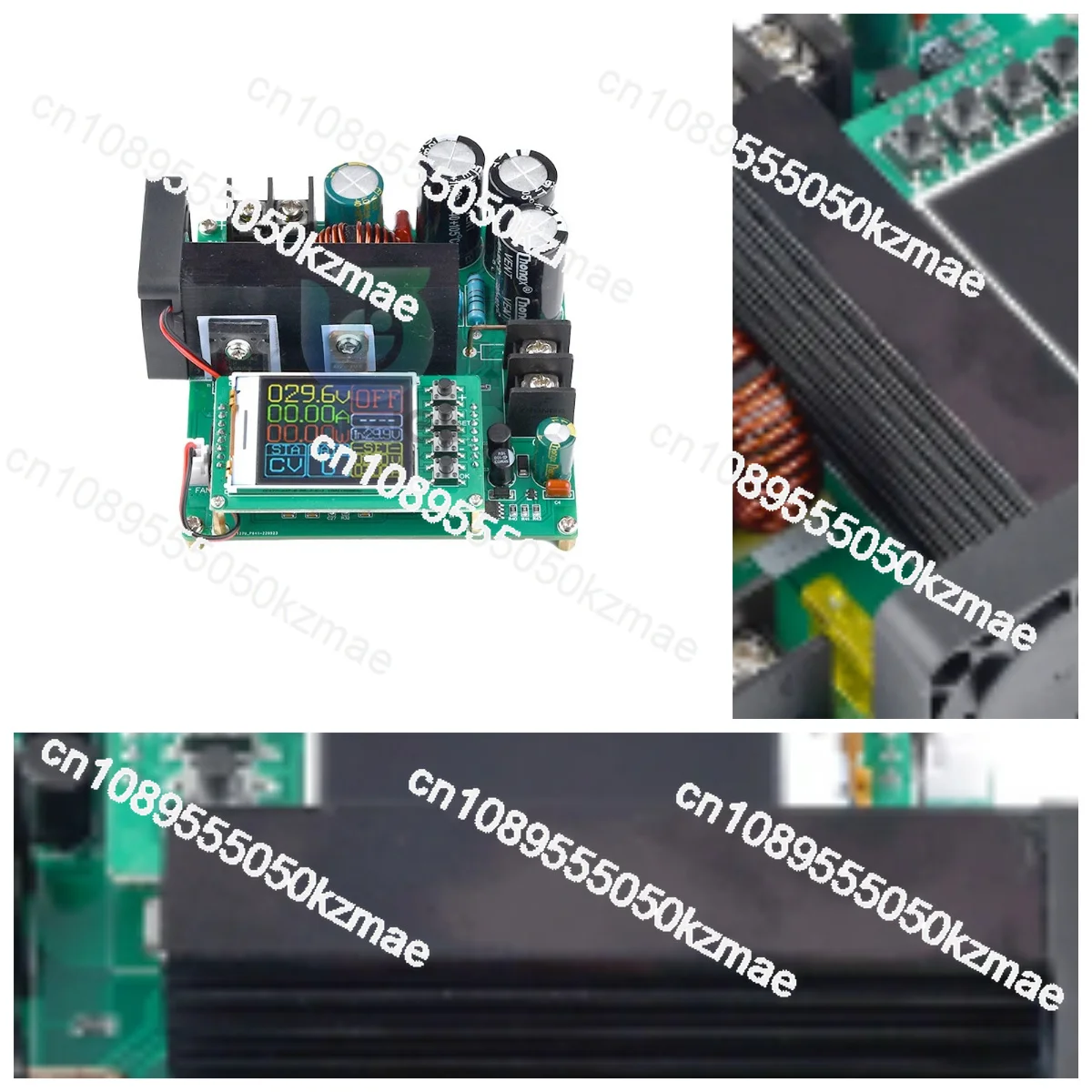 900W 15A Boost Module TFT Digital Display DC-DC Boost Converter Boost 9-60V to 10-120V