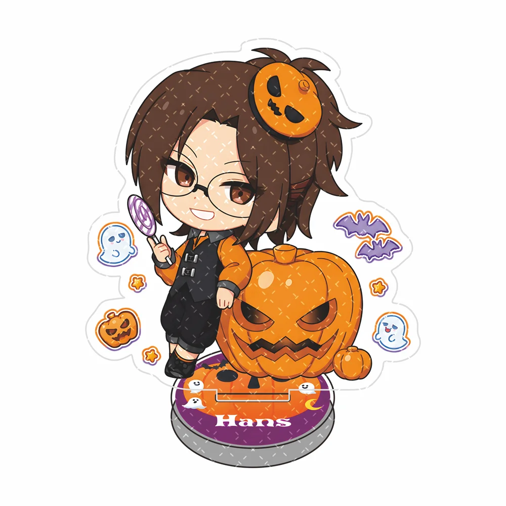 Attack on Titan 10cm Halloween Costume Chibi Acrylic Stand Figure Keychain Tabletop Decor Collectible Ornament Gift for Fans