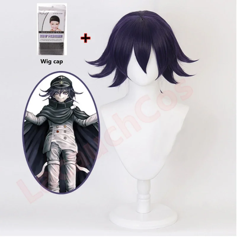 Animedanganronpa V3: Doden Harmonie Kokichi Oma President Cosplay Kostuum Witte Lange Mouw Broek Halloween Carnaval Hoed Pruik