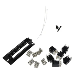 6 Port CAT6 Patch Panel FTP LAN RJ45 Cable Adapter Keystone Ethernet Distribution Frame Mount Bracket Dropship