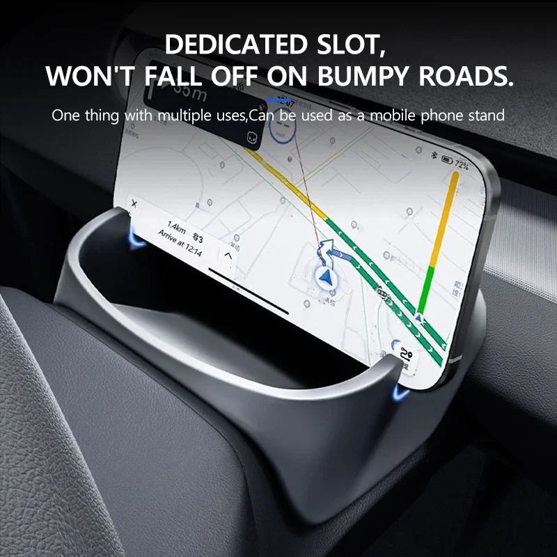 

for Tesla Model Y 3 2017-2024 Steering Wheel Sunglasses Storage Box Phone Holder Display Mount Rear Organizers Car Accessories