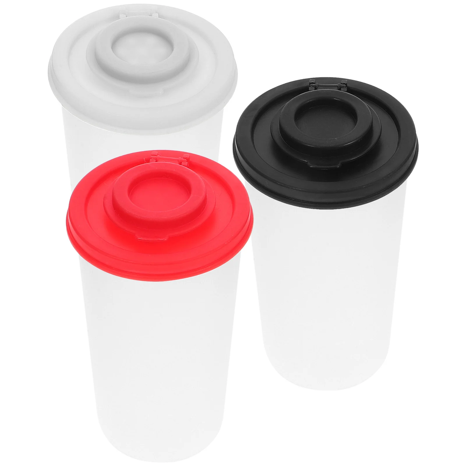 

3Pcs Condiment Bottles Reusable Spice Containers Practical for Bbq Hiking Lightweight Kitchen Countertop Salt and Pepper Shakers