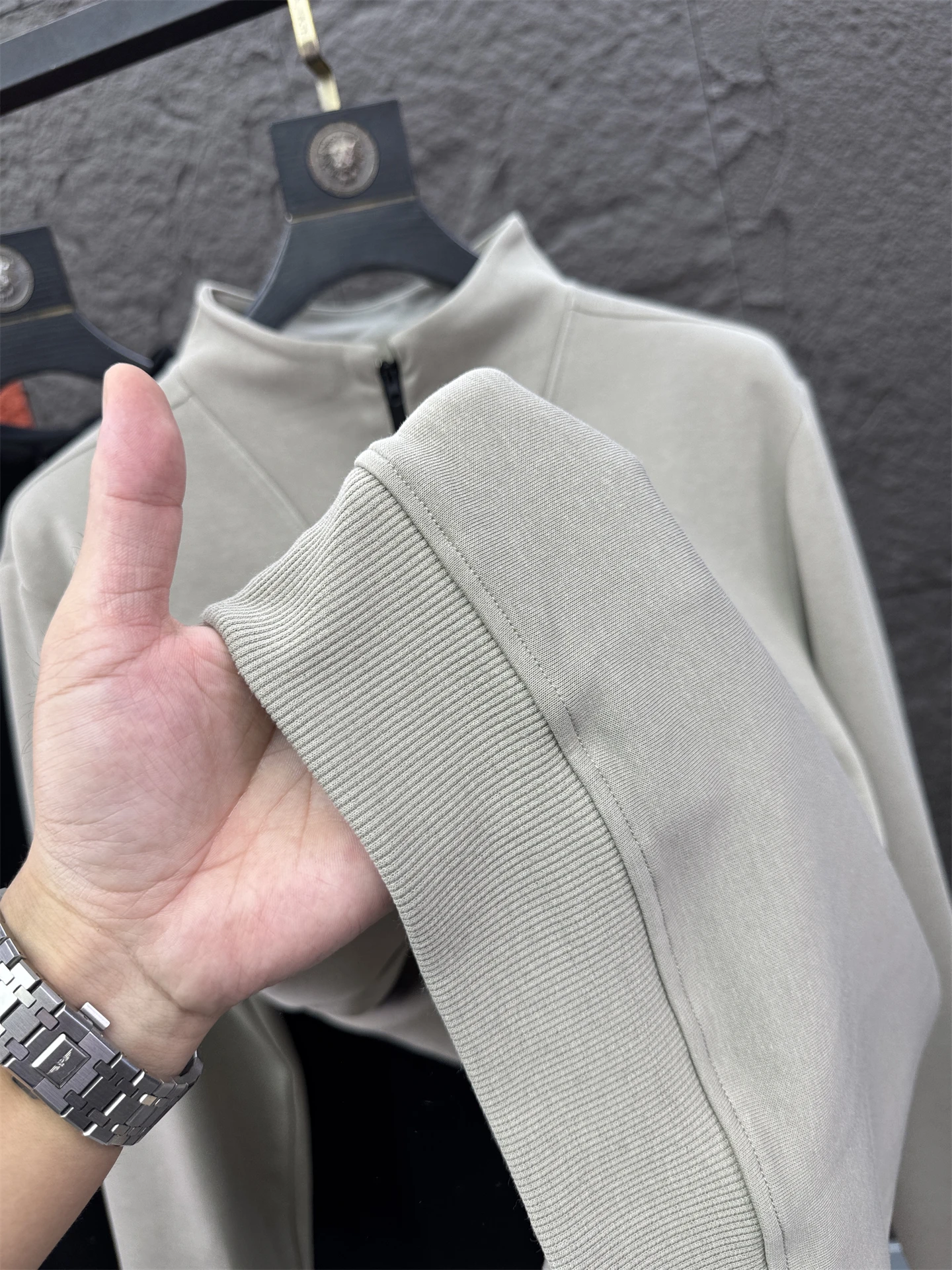 Svip Sli الخريف Faion الرجال هوديي مريح f سستة الوقوف طوق عارضة البلوز مرونة الدافئة ملابس السفر