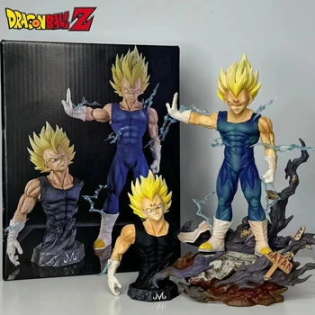 20cm Dragon Ball Z Majin Vegeta Bust Anime Figure GK Super Saiyan Manga Statue Pvc Action Figurine Collectible Model Toy Gift