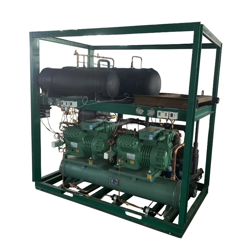 A stainless steel coolant pressure gauge is installed into the discharge pipe to monitor pressure and temperature changes