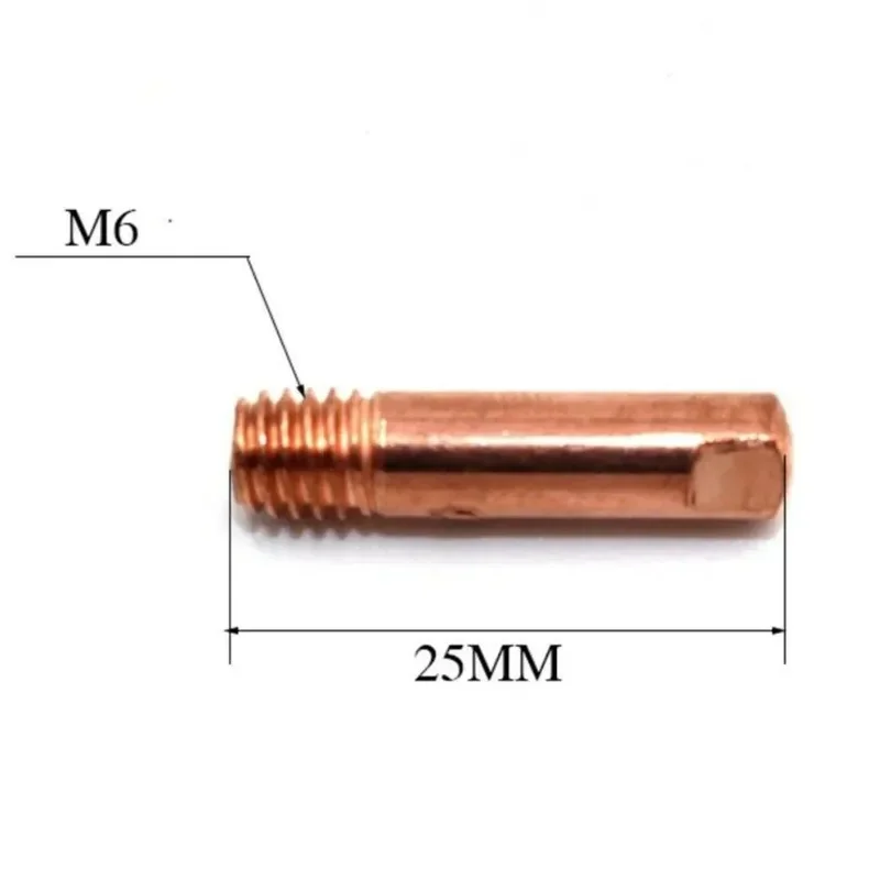 Dicas para Tocha de soldagem MIG, Kit de peças bocal, Bicos de ponta condutora, 15AK, 0.6, 0.8, 0.9, 1.0, 1.2mm, 3Pcs