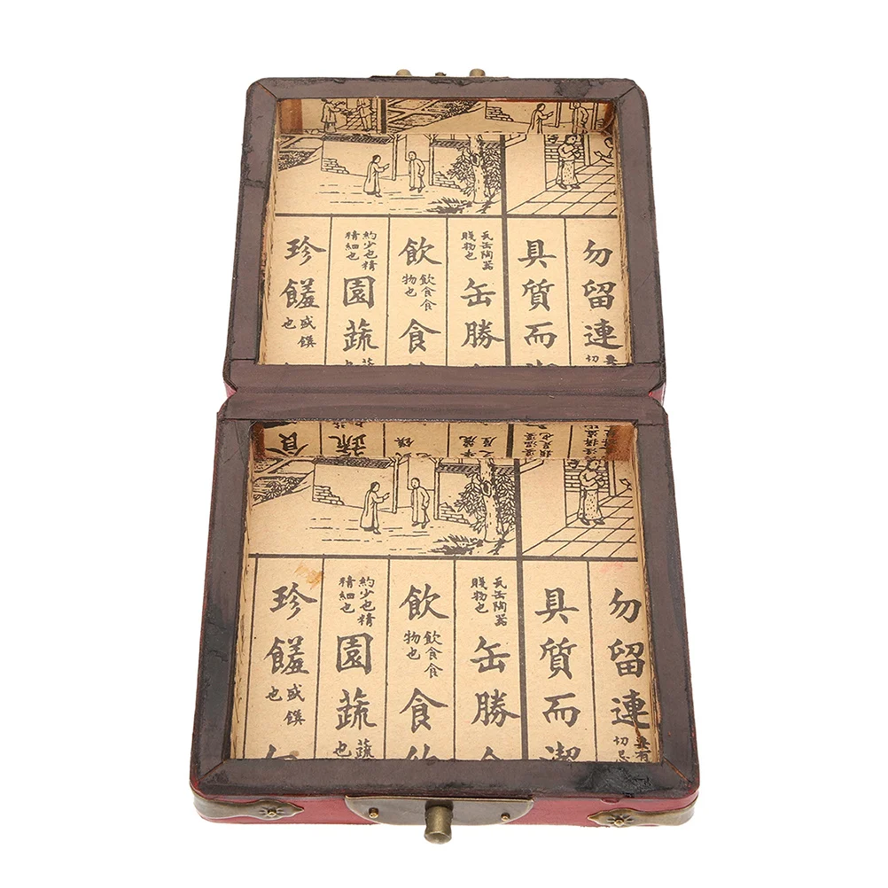 

Wooden Jewelry Storage Box Vintage Style Sealing Compact Jewelry Chest for Rings Necklaces Earrings Desktop Organizer Retro