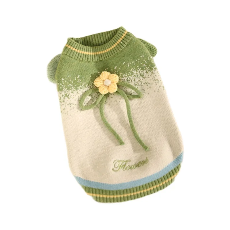 

Dog Clothes Autumn Winter Cute Sweater Small Dog Pomeranian Teddy Bichon Warm Knitwear for Puppy Pet Fall Winter Outfit for Dogs