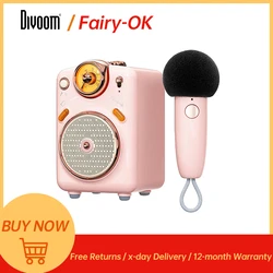 Divoom Fairy-OK Portable Bluetooth Speaker with Microphone Karaoke Function with Voice Change, FM Radio, TF Card