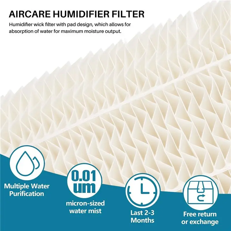 A44I-1Pcs 1043 Humidifier Super Wick Filter Replacement For Aircare Bemis Essick Compatible With 821000 826900 Humidifier Filter