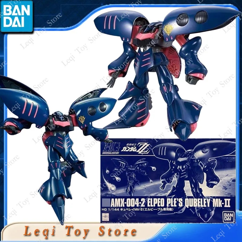 بانداي حقيقية GUNDAM HG 1/144 AMX-004-2 ELPEO PLE'S QUBELEY MK-II عمل شخصيات كرتونية لعب الاطفال هدية التجمع نموذج الحلي #5