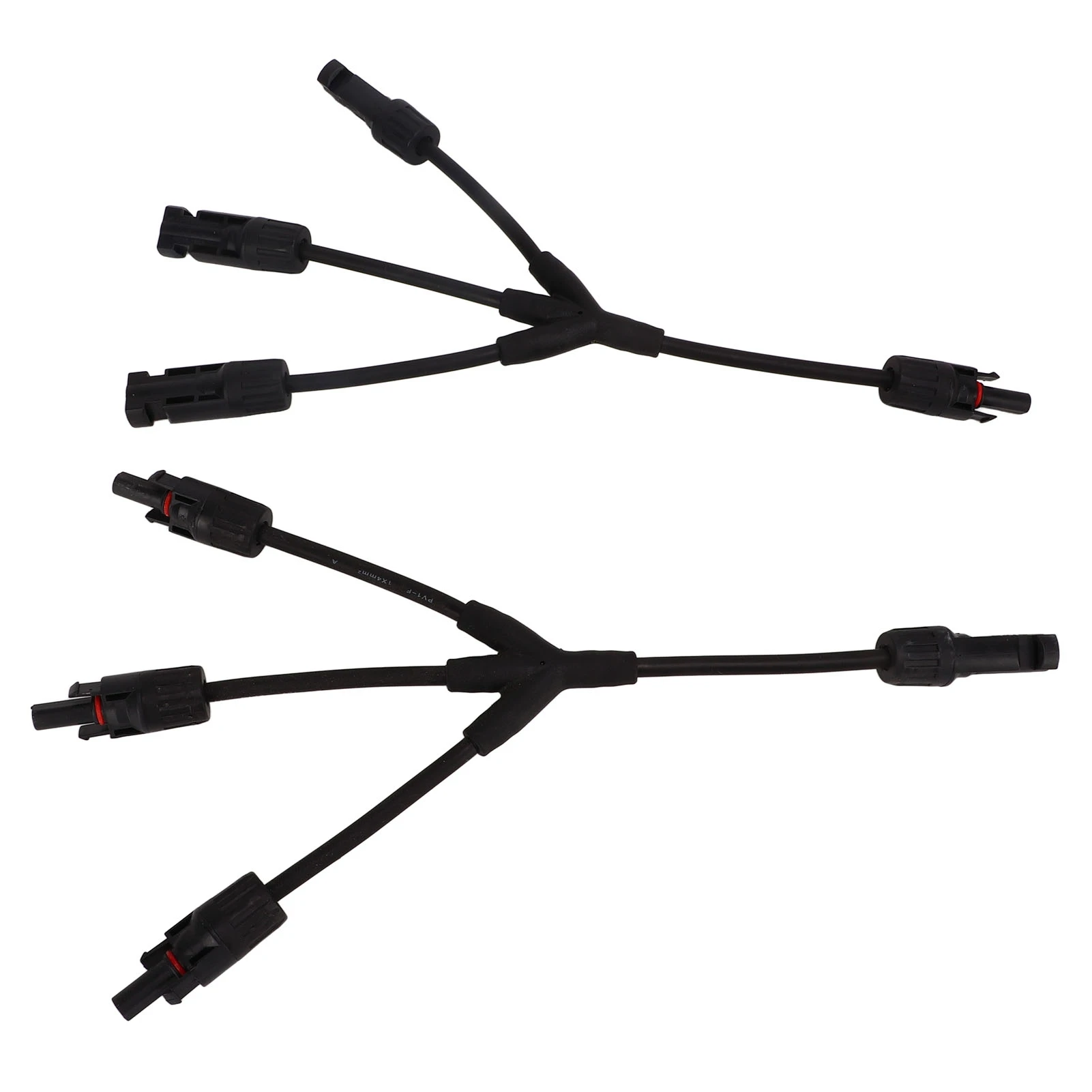 2PCS Y Branch Solar PV Connector with Wrench Male Female Quick Connector IP67 Waterproof 1500VDC