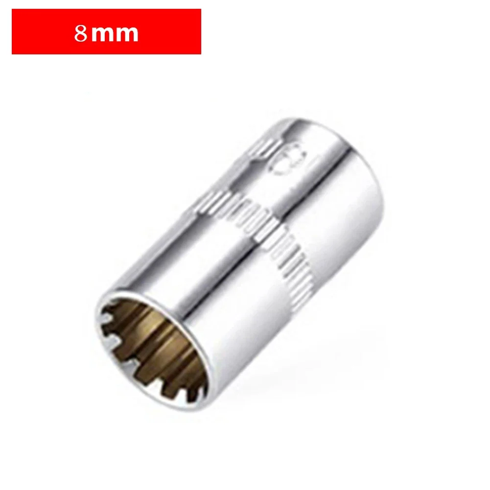 12 Punt Stopcontact Bit Korte Dopkop Torx Bit Ratel Sleutel Adapter Sleuf Ratel Verlengstuk Drive Lock 4 To 14Mm Handgereedschap