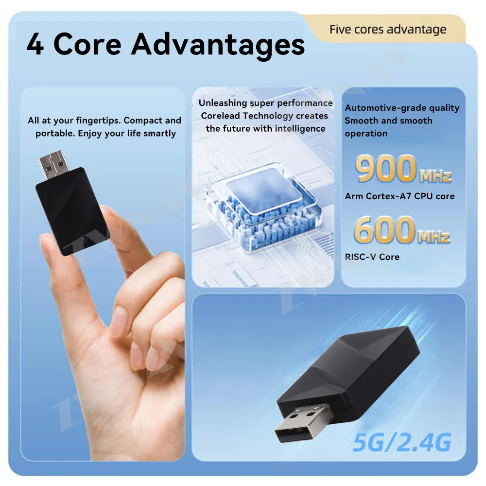 ZWNAV  Plug and PlayCarPlay USB Adapter Plug and Play Wireless CarPlay USB Dongle for Most Cars with Original Screen System HD