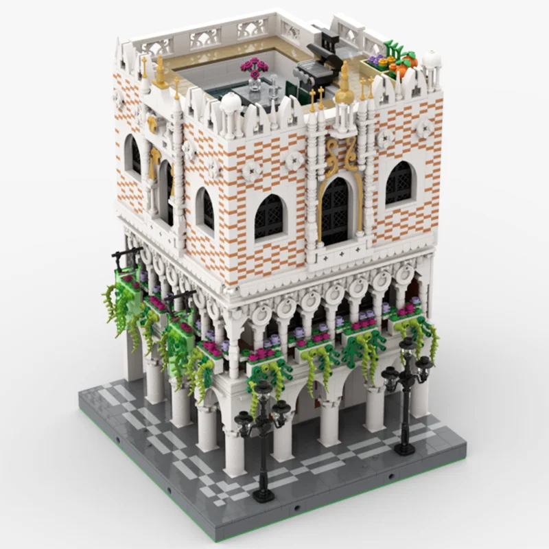 4998 قطعة MOC Doges قصر البندقية وحدات نموذج اللبنات البناء تجميع لتقوم بها بنفسك اللعب فكرة هدايا عيد الميلاد عيد الميلاد #2
