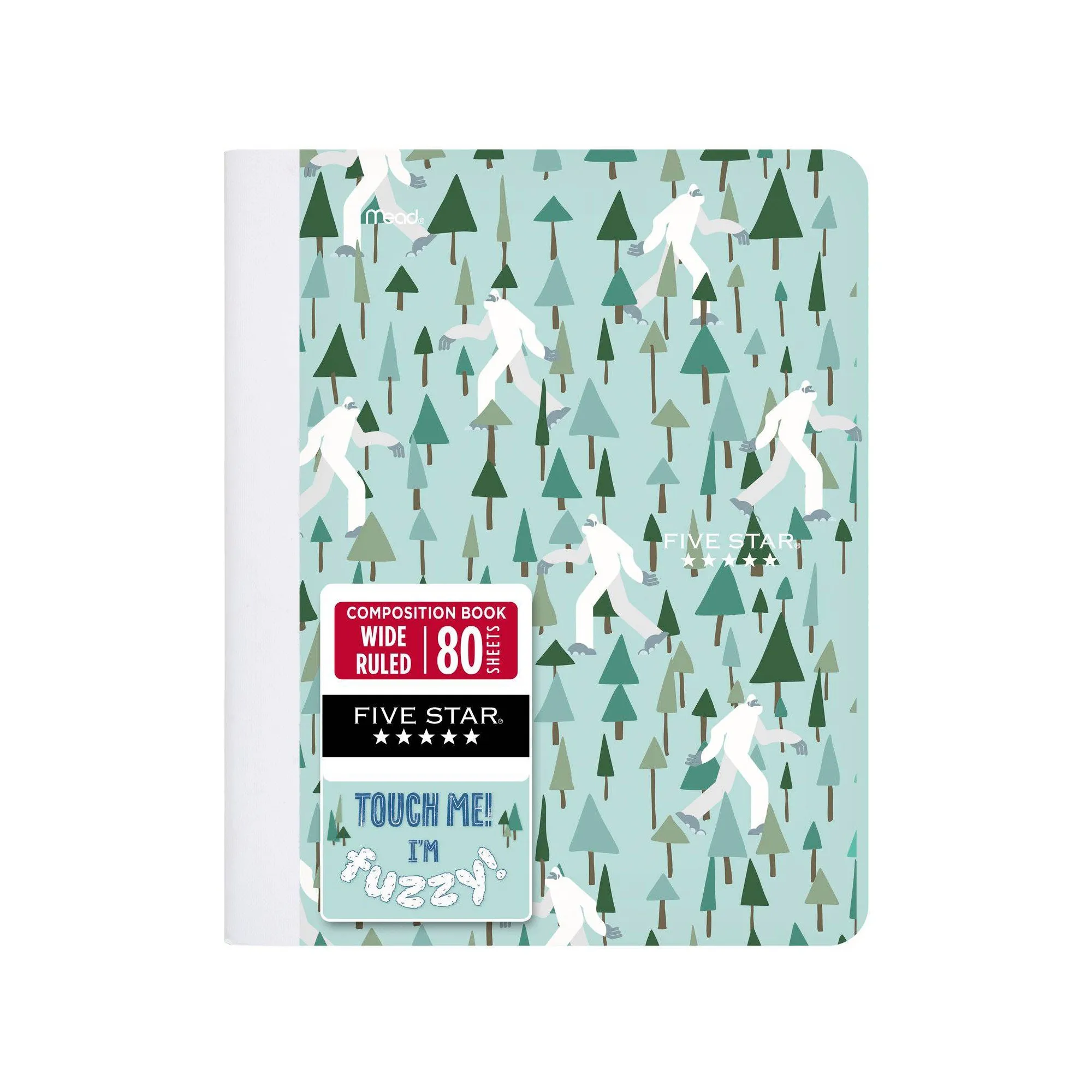 7.5"x9.75" Wide Ruled Composition Book Lost Yeti