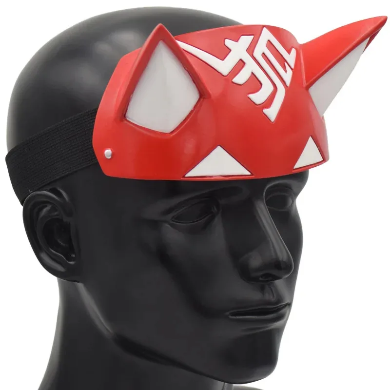 2025 aaa OW 키리코 폭스 성인용 하프 페이스 할로윈 마스크 가면 무도회 파티 소품 레진 재질 코스프레 액세서리