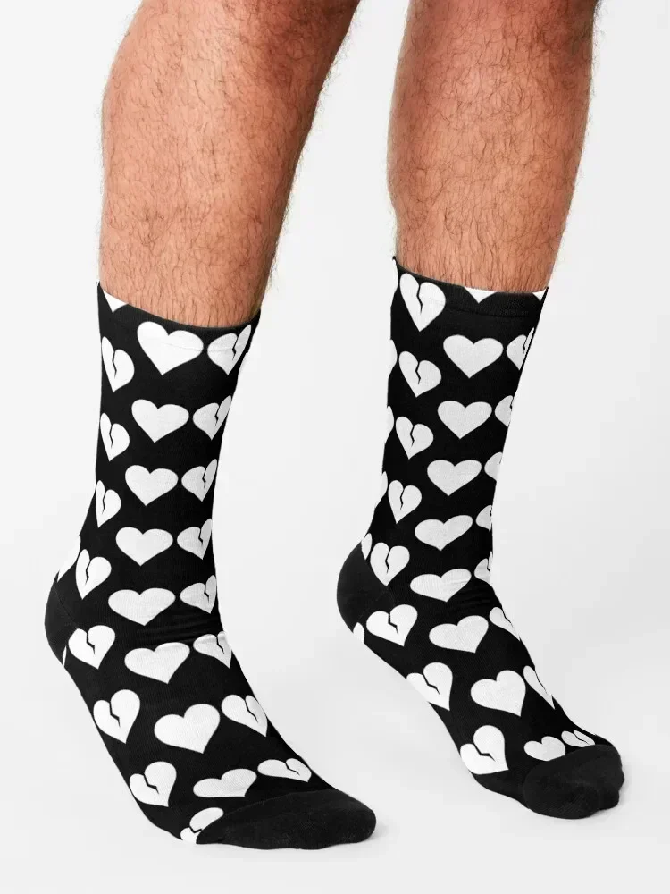 Broken Heart BHC Black Hearts Club YUNGBLUD Face Mask Pin Shirt Socks cool retro Heating sock Socks For Girls Men's