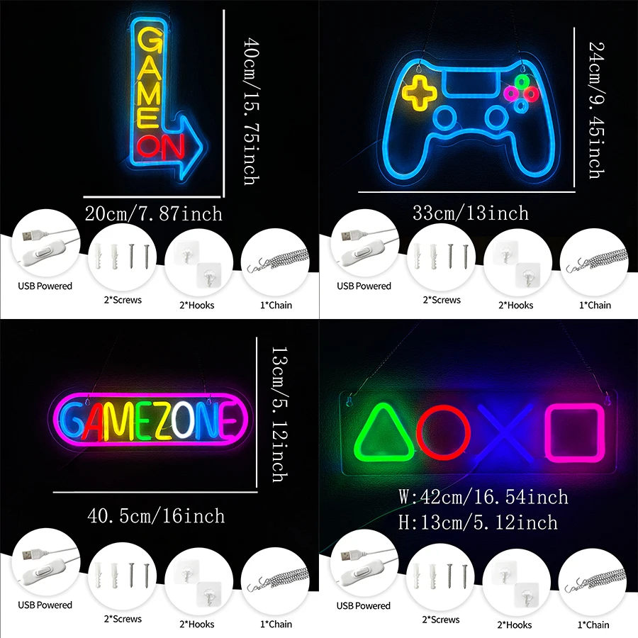 Neon Signs Of Game Series, Used For Wall Decor Of Gamers, Colored Led Icons, Bedroom, E-Sports Room, Club Decor, Easy To Hang. image 2
