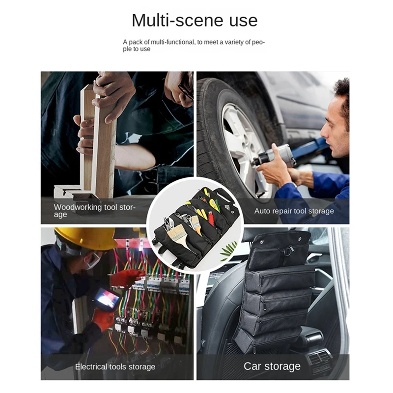 Multifunctional Portable Tool Bag Large Capacity Waterproof Electrical Carpentry Repair Installation Tool Storage Bag