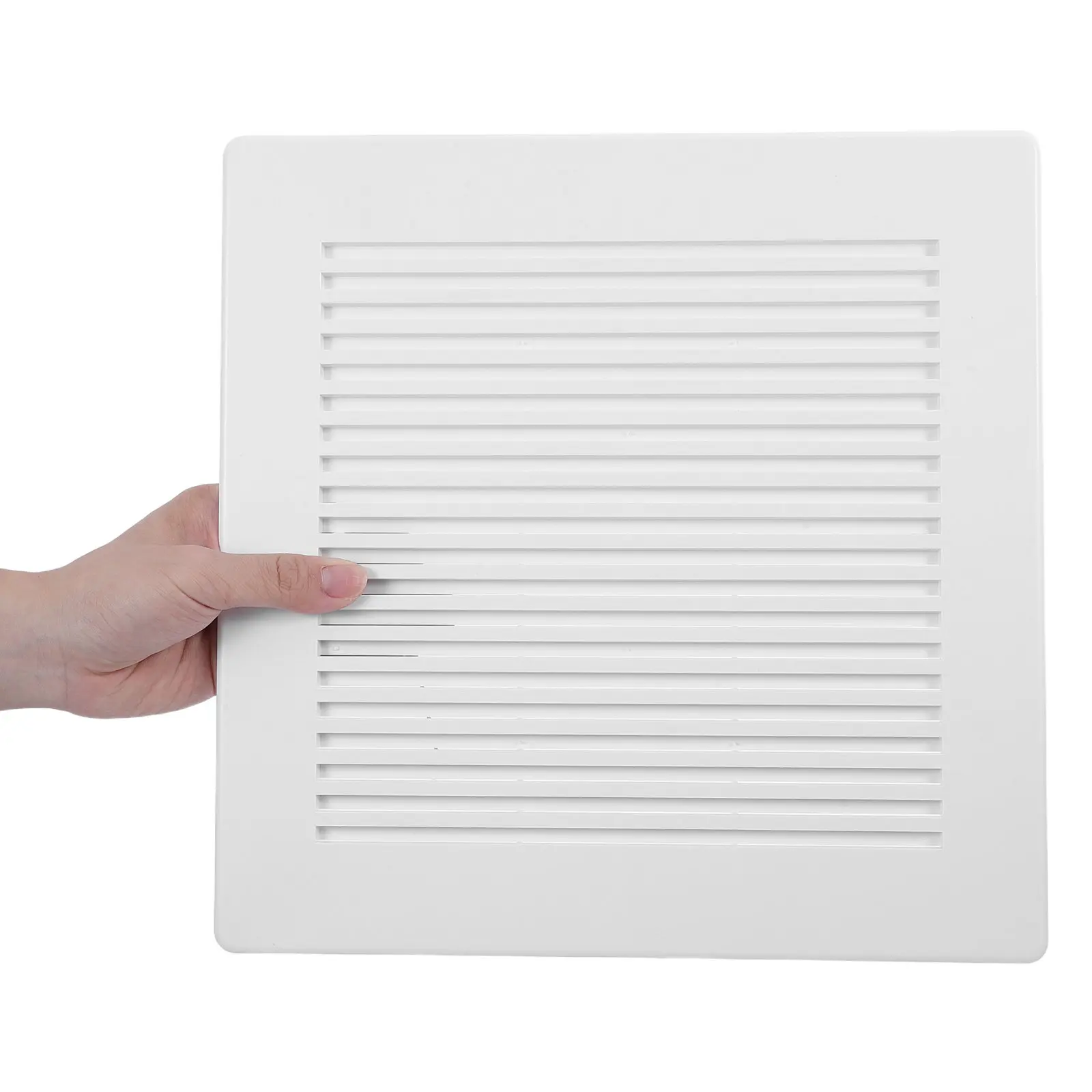 Bathroom Exhaust Fan Cover Spring Loaded 12x12 Ceiling Vent Grille Replacement Wall Mount Plastic Fan Grille Bathroom