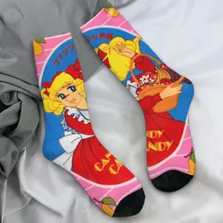Adults Men Socks Candy Candy And Terry Anime Stockings Winter Trendy Warm Soft Socks Custom Running Sports Non Slip Socks