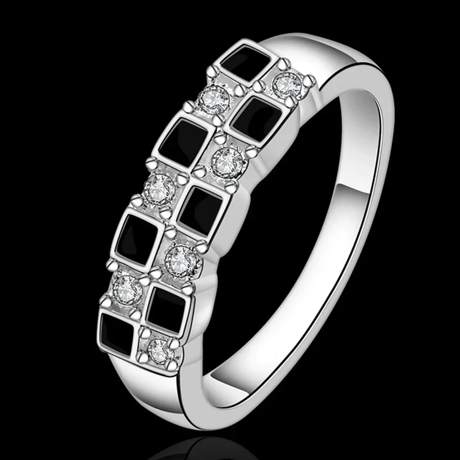 

Fashion Women Silver Color Rings Jewelry Elegant Beautiful Pretty Nice , for Women Lady Wedding Free Shipping